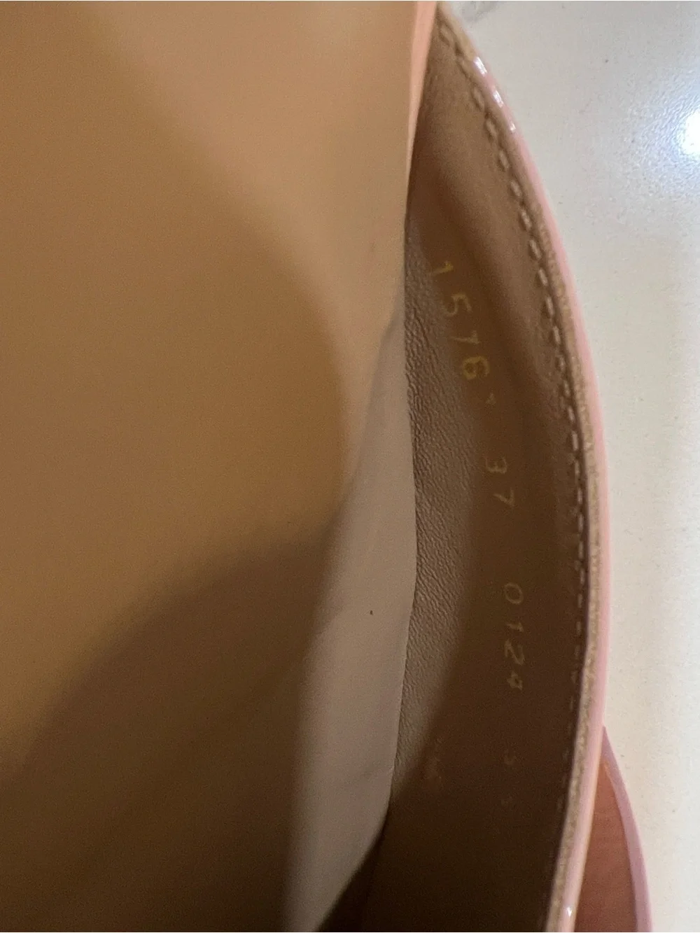 LK Bennett Patent Bow Pointed Slingback Heels in Blush Pink size 37 (6.5)
